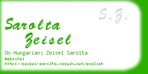 sarolta zeisel business card